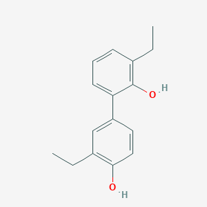 molecular formula C16H18O2 B153880 [1,1-Biphenyl]-2,4-diol,3,3-diethyl-(9CI) CAS No. 129126-64-3