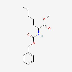 molecular formula C16H23NO4 B15388007 Methyl (S)-2-(((benzyloxy)carbonyl)amino)heptanoate 