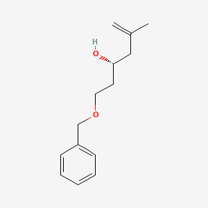 molecular formula C14H20O2 B15388045 (3R)-5-methyl-1-phenylmethoxyhex-5-en-3-ol 