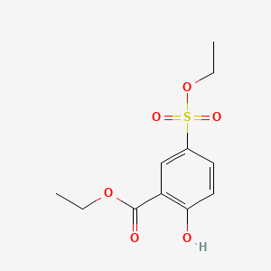 molecular formula C11H14O6S B15388070 Ethyl 5-(ethoxysulfonyl)-2-hydroxybenzoate 