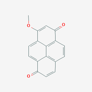 molecular formula C17H10O3 B15388077 3-Methoxypyrene-1,6-dione CAS No. 102117-68-0