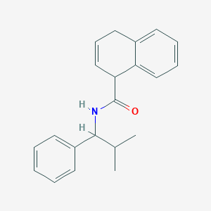 molecular formula C21H23NO B15388208 N-(2-Methyl-1-phenylpropyl)-1,4-dihydronaphthalene-1-carboxamide CAS No. 101507-15-7