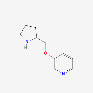 molecular formula C10H14N2O B15388210 (R)-3-(2-Pyrrolidinylmethoxy)pyridine 2HCl 