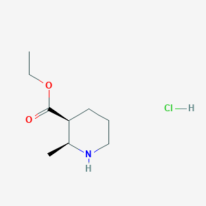 molecular formula C9H18ClNO2 B15388214 Ethyl cis-2-methylpiperidine-3-carboxylate HCl 