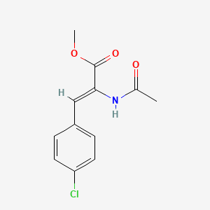 molecular formula C12H12ClNO3 B15388264 methyl (Z)-2-acetamido-3-(4-chlorophenyl)prop-2-enoate 
