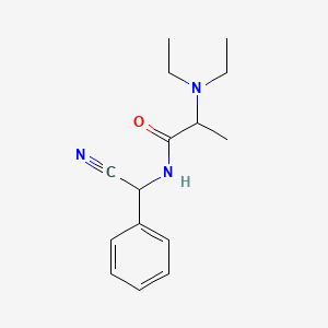 molecular formula C15H21N3O B15388299 N-(alpha-Cyanobenzyl)-2-(diethylamino)propionamide CAS No. 100951-55-1