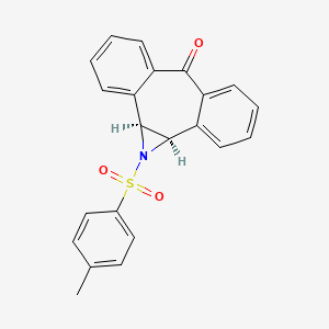 molecular formula C22H17NO3S B15388366 (2S,4R)-3-(4-methylphenyl)sulfonyl-3-azatetracyclo[10.4.0.02,4.05,10]hexadeca-1(16),5,7,9,12,14-hexaen-11-one 