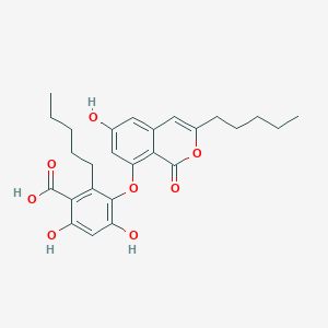 molecular formula C26H30O8 B15388396 Isophysodic acid 