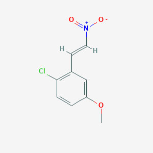 molecular formula C9H8ClNO3 B15388441 1-chloro-4-methoxy-2-[(E)-2-nitroethenyl]benzene 