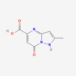 molecular formula C8H7N3O3 B15388470 7-Hydroxy-2-methylpyrazolo[1,5-a]pyrimidine-5-carboxylic acid 