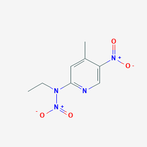 molecular formula C8H10N4O4 B15388559 N-Ethyl-N-(4-methyl-5-nitropyridin-2-yl)nitramide CAS No. 102627-63-4