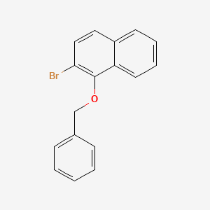 molecular formula C17H13BrO B15388581 Naphthalene, 2-bromo-1-(phenylmethoxy)- CAS No. 76939-81-6