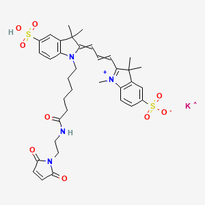 molecular formula C36H42KN4O9S2 B15388607 Sulfo-Cyanine3 maleimide 