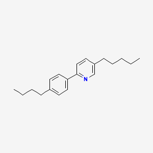 molecular formula C20H27N B15388713 2-(4-Butylphenyl)-5-pentylpyridine CAS No. 100907-40-2