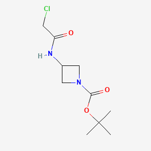 molecular formula C10H17ClN2O3 B15388751 tert-Butyl 3-[(2-chloroacetyl)amino]azetidine-1-carboxylate 