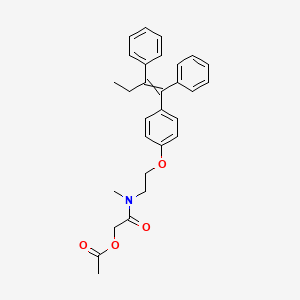 molecular formula C29H31NO4 B15388755 N-Methyl-N-(2-acetoxyacetyl)tamoxifen 