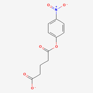 molecular formula C11H10NO6- B15388778 5-(4-Nitrophenoxy)-5-oxopentanoate CAS No. 100669-99-6