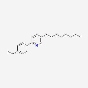 molecular formula C21H29N B15388830 Pyridine, 2-(4-ethylphenyl)-5-octyl- CAS No. 100907-44-6