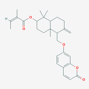 molecular formula C29H36O5 B15388892 Colladonin angelate 