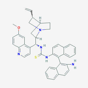 molecular formula C41H39N5OS B15388984 N-[(S)-2'-Amino[1,1'-binaphthalen]-2-yl]-N'-[(9R)-6'-methoxycinchonan-9-yl]thiourea 