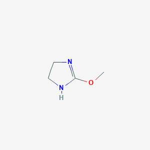 molecular formula C4H8N2O B015389 2-methoxy-4,5-dihydro-1H-imidazole CAS No. 28118-54-9