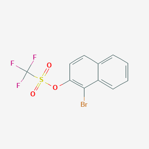 molecular formula C11H6BrF3O3S B15389130 1-Bromonaphthalen-2-yl trifluoromethanesulfonate CAS No. 126613-08-9