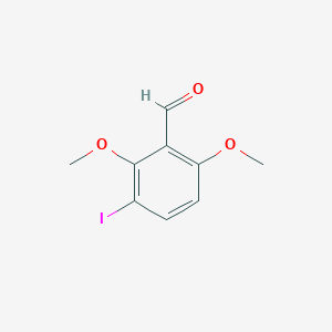 molecular formula C9H9IO3 B15389286 3-Iodo-2,6-dimethoxybenzaldehyde CAS No. 121177-69-3