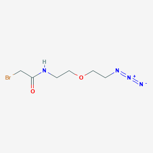 molecular formula C6H11BrN4O2 B15389391 BrCH2CONH-PEG1-N3 