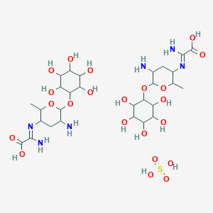 molecular formula C28H52N6O22S B15389414 Kasugamycin (sulfate) 