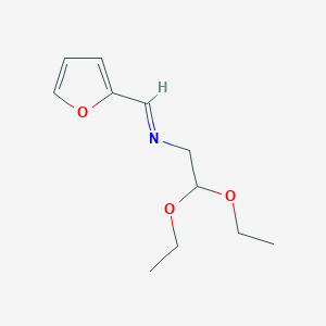 molecular formula C11H17NO3 B15389485 Ethanamine, 2,2-diethoxy-N-(2-furanylmethylene)- CAS No. 100055-47-8