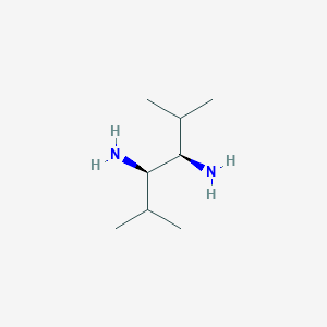 molecular formula C8H20N2 B15389663 (3R,4R)-2,5-dimethylhexane-3,4-diamine 