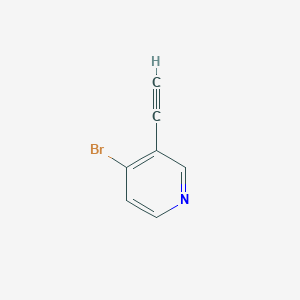 molecular formula C7H4BrN B15389667 4-Bromo-3-ethynylpyridine 