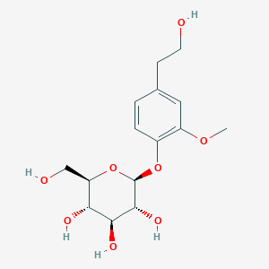 molecular formula C15H22O8 B15389788 Homovanillyl alcohol 4-O-glucoside 