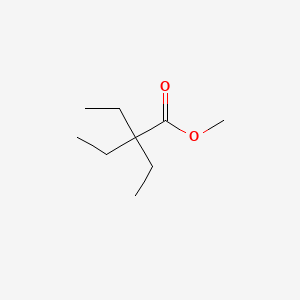 molecular formula C9H18O2 B15389796 Methyl 2,2-diethylbutanoate CAS No. 10250-49-4