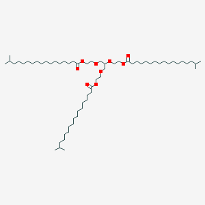 molecular formula C63H122O9 B15389805 Peg-3 glyceryl triisostearate CAS No. 86846-21-1