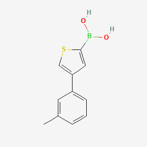 molecular formula C11H11BO2S B15389823 (4-(m-Tolyl)thiophen-2-yl)boronic acid 