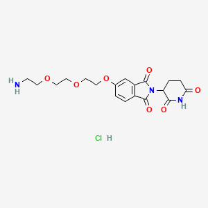 molecular formula C19H24ClN3O7 B15389881 Thalidomide-5-PEG3-NH2 hydrochloride 