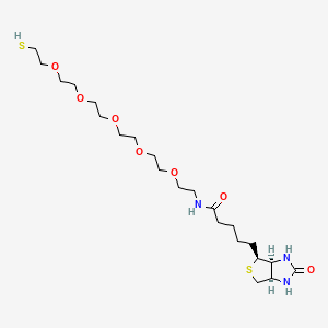 molecular formula C22H41N3O7S2 B15390076 N-(17-Mercapto-3,6,9,12,15-pentaoxaheptadecyl)-5-((3aS,4S,6aR)-2-oxohexahydro-1H-thieno[3,4-d]imidazol-4-yl)pentanamide 