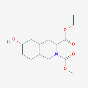 molecular formula C14H23NO5 B153901 3-Ethyl 2-Methyl 6-hydroxyoctahydroisoquinoline-2,3(1H)-dicarboxylate CAS No. 134388-98-0