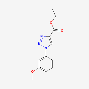molecular formula C12H13N3O3 B15390177 ethyl 1-(3-methoxyphenyl)-1H-1,2,3-triazole-4-carboxylate 