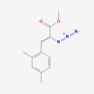 molecular formula C12H13N3O2 B15390444 methyl 2-azido-3-(2,4-dimethylphenyl)prop-2-enoate 