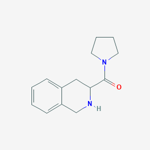 molecular formula C14H18N2O B153905 3-(Pyrrolidin-1-ylcarbonyl)-1,2,3,4-tetrahydroisoquinoline CAS No. 135709-66-9