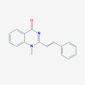 molecular formula C17H14N2O B15390593 1-methyl-2-[(1E)-2-phenylethenyl]-1,4-dihydroquinazolin-4-one 