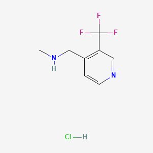 molecular formula C8H10ClF3N2 B15390647 n-Methyl-1-(3-(trifluoromethyl)pyridin-4-yl)methanamine hydrochloride 
