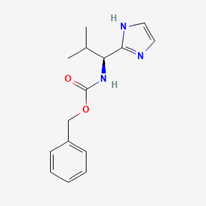 molecular formula C15H19N3O2 B15390663 benzyl N-[(1S)-1-(1H-imidazol-2-yl)-2-methylpropyl]carbamate 