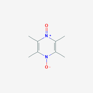 molecular formula C8H12N2O2 B15390698 2,3,5,6-Tetramethyl-4-oxidopyrazin-1-ium 1-oxide CAS No. 22978-84-3