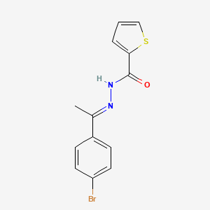molecular formula C13H11BrN2OS B15391193 N'-[1-(4-bromophenyl)ethylidene]-2-thiophenecarbohydrazide 