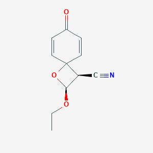 molecular formula C11H11NO3 B153912 (2S,3R)-2-Ethoxy-7-oxo-1-oxaspiro[3.5]nona-5,8-diene-3-carbonitrile CAS No. 137378-91-7
