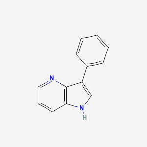 molecular formula C13H10N2 B15391223 3-Phenyl-1H-pyrrolo[3,2-b]pyridine CAS No. 25797-04-0