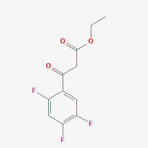molecular formula C11H9F3O3 B153913 Ethyl 2,4,5-trifluorobenzoylacetate CAS No. 98349-24-7